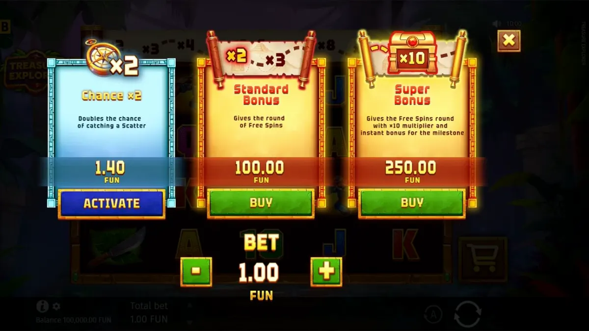 Laura Loot menjelajahi reruntuhan kuno dalam slot Treasure Explorer