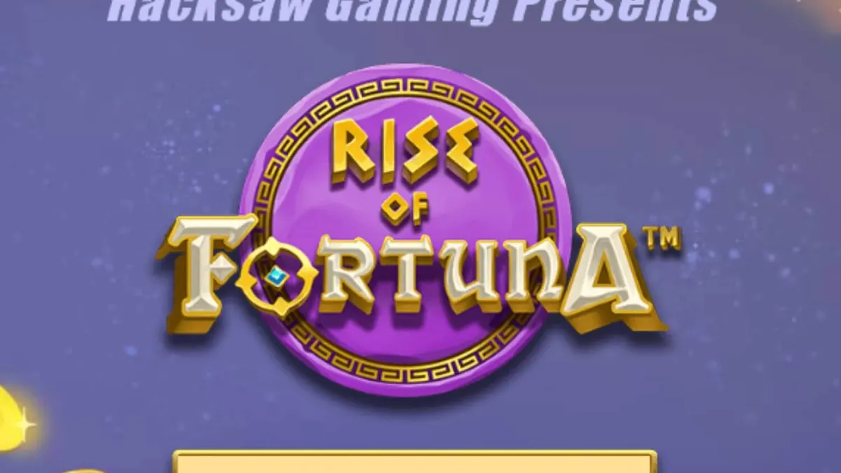 Tampilan antarmuka seluler slot Rise of Fortuna dengan tema Romawi Kuno