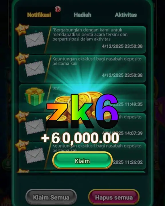 zk6 Tangkapan Layar - APK Resmi